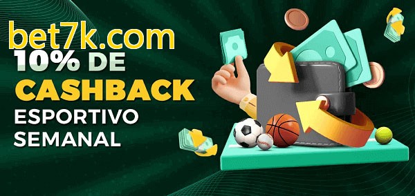 10% de bônus de cashback na bet7k.com